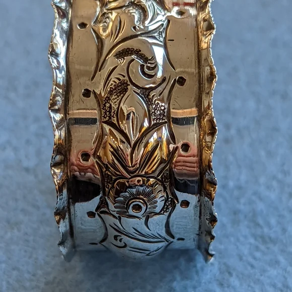 Antique (1903) Sterling Silver Napkins Ring - Picture 5 of 7